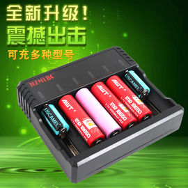 China Carregador de bateria do íon de lítio do AA AAA de 6 entalhes, carregador de bateria universal de Nimh Nicd fornecedor