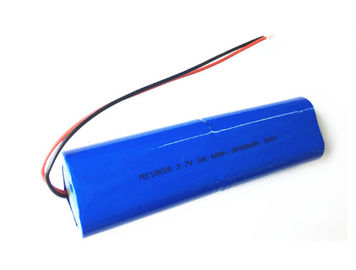 China 18650 blocos da bateria do íon de Li, bloco da bateria recarregável de 3,7 volts com PWB/ligações de fio fornecedor