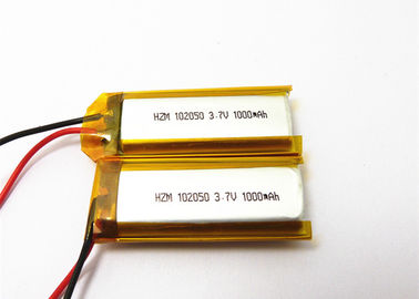 China bateria recarregável do polímero do lítio de 1000mah 3,7 V para o carro bonde 102050 fornecedor