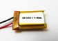 Bateria portátil do polímero do metal do lítio, 3,7 bateria de V 400mah Lipo para o equipamento médico 802030 fornecedor